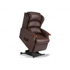 Westbury Leather Petite Dual Motor Rise and Recline Armchair