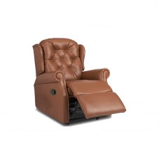 Woburn Leather Compact Dual Motor Recliner Armchair