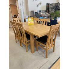 Dorset Oak Extending Dining Table & 6 Chairs