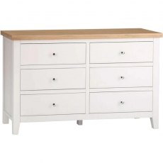 Eastwell White 6 Drawer Chest
