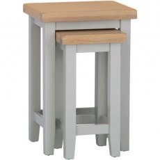 Eastwell Grey Nest of 2 Tables