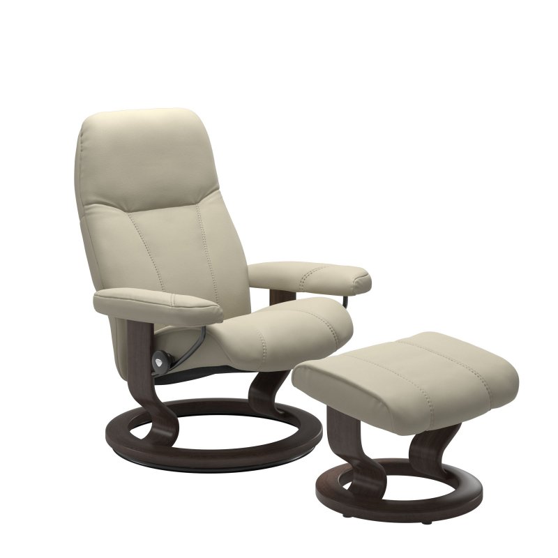 Stressless Stressless Consul Classic Medium Chair with Footstool