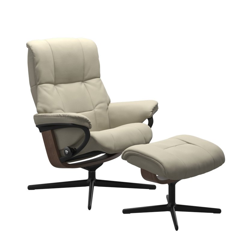 Stressless Stressless Mayfair Cross Large Chair with Footstool