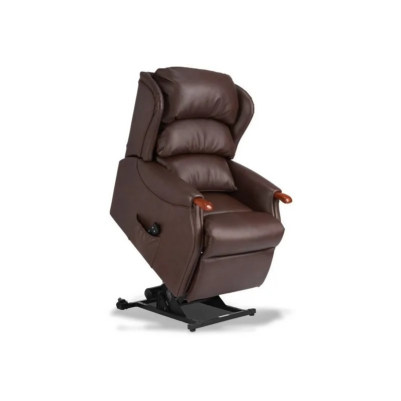 Celebrity Westbury Leather Petite Dual Motor Rise and Recline Armchair