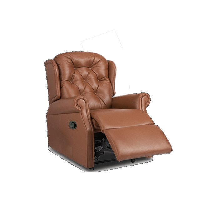 Celebrity Woburn Leather Petite Single Motor Recliner Armchair