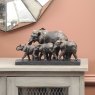 Lukehurst Accessories Antique Bronze Parade Of Elephants Sculpture