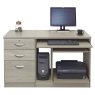 Lukehurst Home Office Desk with Computer Work Station & 3 Drawer Unit / Filing Cabinet