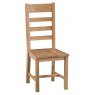 Padstow Ladder Back Chair Wooden Seat