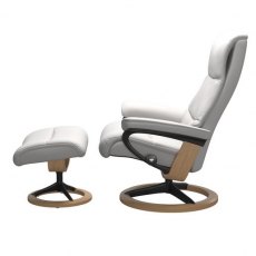 Stressless View Signature Medium Chair with Footstool