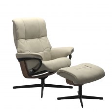 Stressless Mayfair Cross Medium Chair with Footstool
