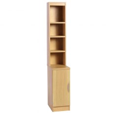 Desk Height Cupboard 300mm Wide With Bookcase