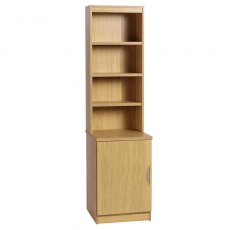 Desk Height Cupboard 480mm Wide With Bookcase