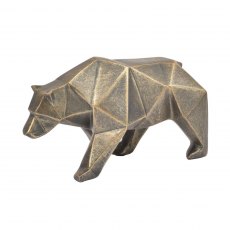 Antique Bronze Abstract Bear Sculpture