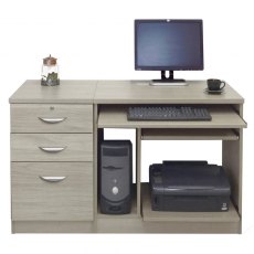 Desk with Computer Work Station & 3 Drawer Unit / Filing Cabinet