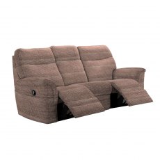 Parker Knoll Hudson Double Power Recliner 3 Seater Sofa with button switches - Single Motors