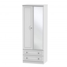 Pembroke Tall 2ft6in 2 Drawer Mirror Robe