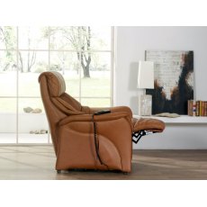 Himolla Chester Small Electric Recliner Chair with Plastic Glider Feet