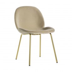 Kenton Chair Oatmeal Velvet (2pk)