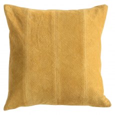 Corduroy Velvet Cushion Ochre
