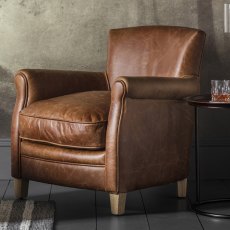 Langley Chair Vintage Brown Leather