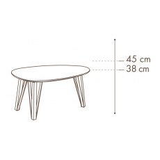 Montreal 90cm Coffee Table 38cm High