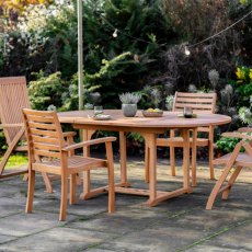 Akante Round Extending Dining Table