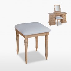 Lamont Bedroom stool (seat in fabric)