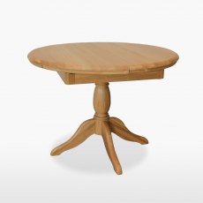Lamont Table - round, extending, single pedestal