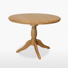 Lamont Table - round, fixed, single pedestal