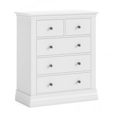 Chantilly White 2 Over 3 Chest of Drawers