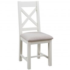 Somerset Cross Back Chair with Fabric Seat