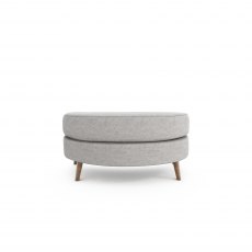 Madrid Oval Cuddler Stool with Foam Top