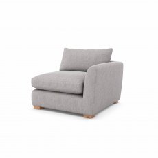 City Right Hand Facing Arm Single Seat with Fibre Interior