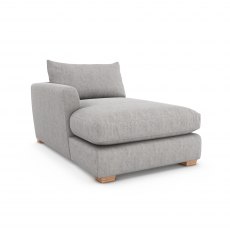 City Left Hand Facing Arm Chaise Unit with Foam Interior