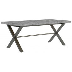 Vancouver 190cm Dining Table Stone Effect