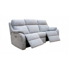 G Plan Kingsbury 3 Seater Curved Double Electric Recliner Sofa Headrest, Lumbar with USB