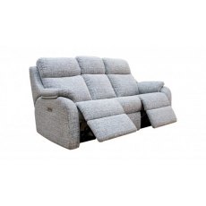 G Plan Kingsbury 3 Seater Double Electric Recliner Sofa with Headrest and Lumber with USB