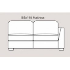 California Right Hand Facing 175cm Wide Seater Sofa Bed