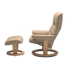 Stressless Mayfair Medium Recliner Chair and Stool - SPECIAL PURCHASE