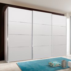 Miami Plus 3 Door Wardrobe (3 panelled doors), 225cm