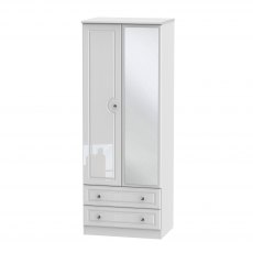 Balmoral Tall 2ft6in 2 Drawer Mirror Robe