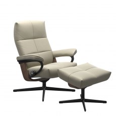 Stressless David Small Cross Chair with Footstool