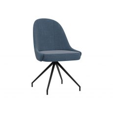 Napoli Blue Swivel Chair