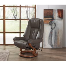 Himolla Carron Large Manual Recliner Chair with Footrest
