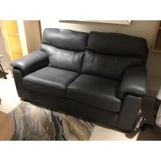 Ashwood Cortona 2 Seater Sofa in Charcoal Leather - 50% OFF