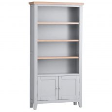 Eastwell Grey Large Wide Bookcase