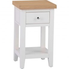 Eastwell White Lamp Table