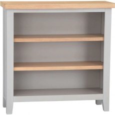 Eastwell Grey Small Wide Bookcase