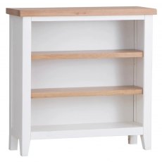 Eastwell White Small Wide Bookcase
