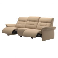 Stressless Mary 3 Seater Power Sofa with Upholstered Arms